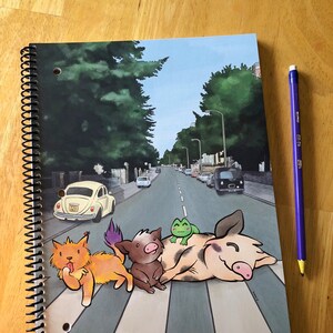Cuaderno 70 Hoja Colegio Reglado con Microperf Lindo Pequeño Cerdo Piggy Notebook Abbey Road Sukoshi Buta