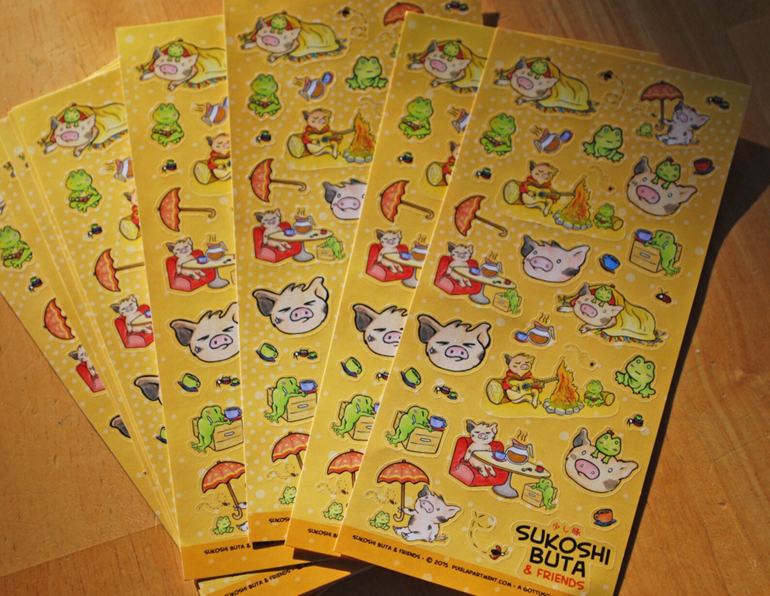 Cute Little Pig Japanese Kawaii Style Piggy Sticker Sheet Etsy