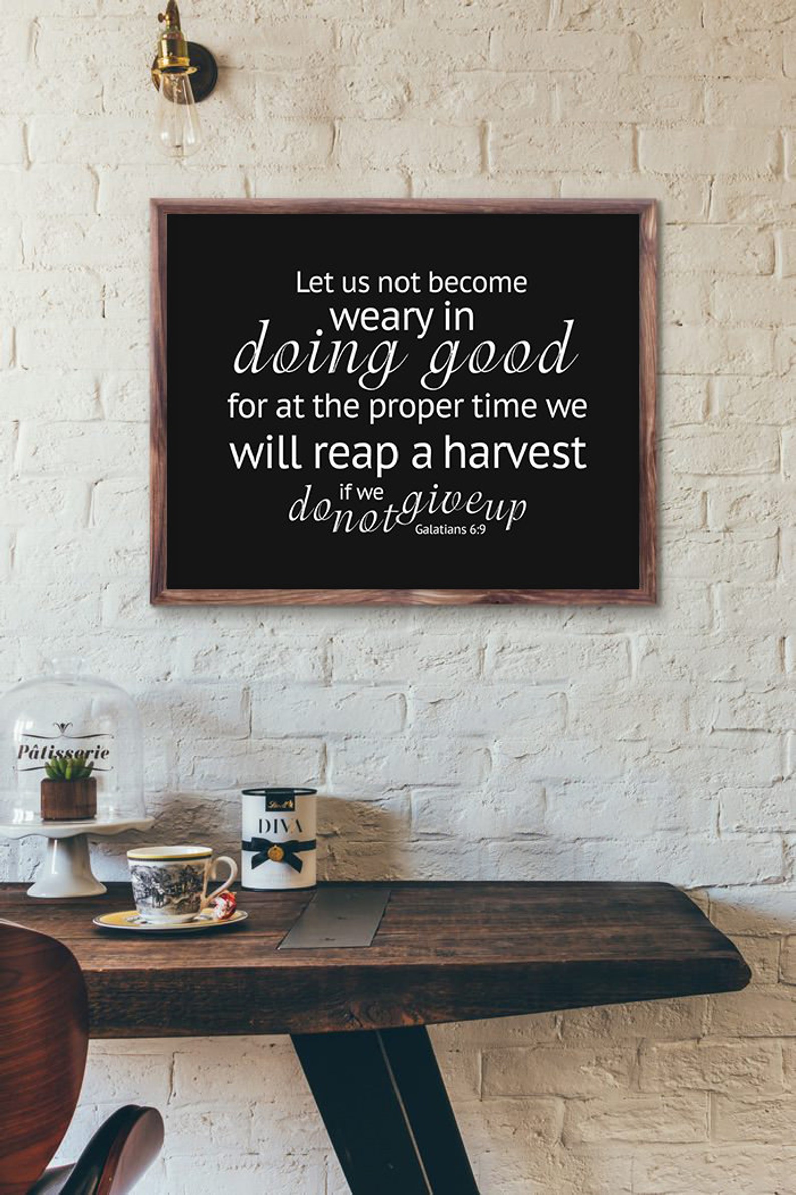 Galatians 6:9 Digital Print Bible Verse Art Print Printable Wall Decor ...