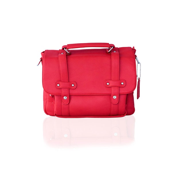 Women Camera Bag - Stylish Messenger Camera Bag - Poppy Red - DSLR Bag - Crossbody Camera Bag