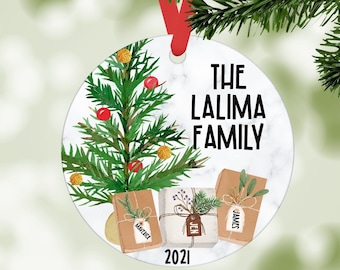 Personalized Christmas Ornaments, Family Christmas Ornaments,  Presents, Stocking Stuffers, Family Gift,