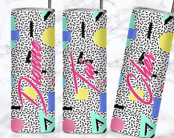 90s Bachelorette Party Tumblers, Bach to the 90s Bachelorette Tumblers, Retro Bachelorette Favors, Throwback Bachelorette Tumblers,
