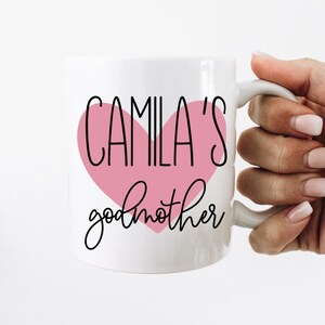 Godmother mug, godmother gift, godmother proposal, will you be my godmother, gift for godmother, godparent gift,