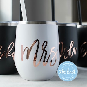 Bachelorette Tumblers, Bridesmaid Proposal Tumbler - Bridesmaid Gift - Bridesmaid Party Cup - Bridal Party Gifts - Stemless Wine Tumblers