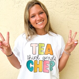Teacher Shirts, Trendy Teacher Tee, Third Grade Shirt, Back To School, First Day Of School, Teacher Appreciation, Elementary Team Group,