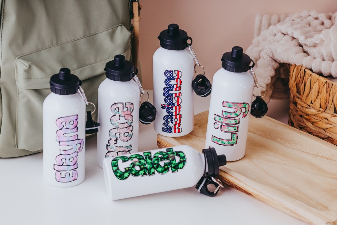 Personalized Kids Water Bottle, Custom Sports Bottle, Back to School ...