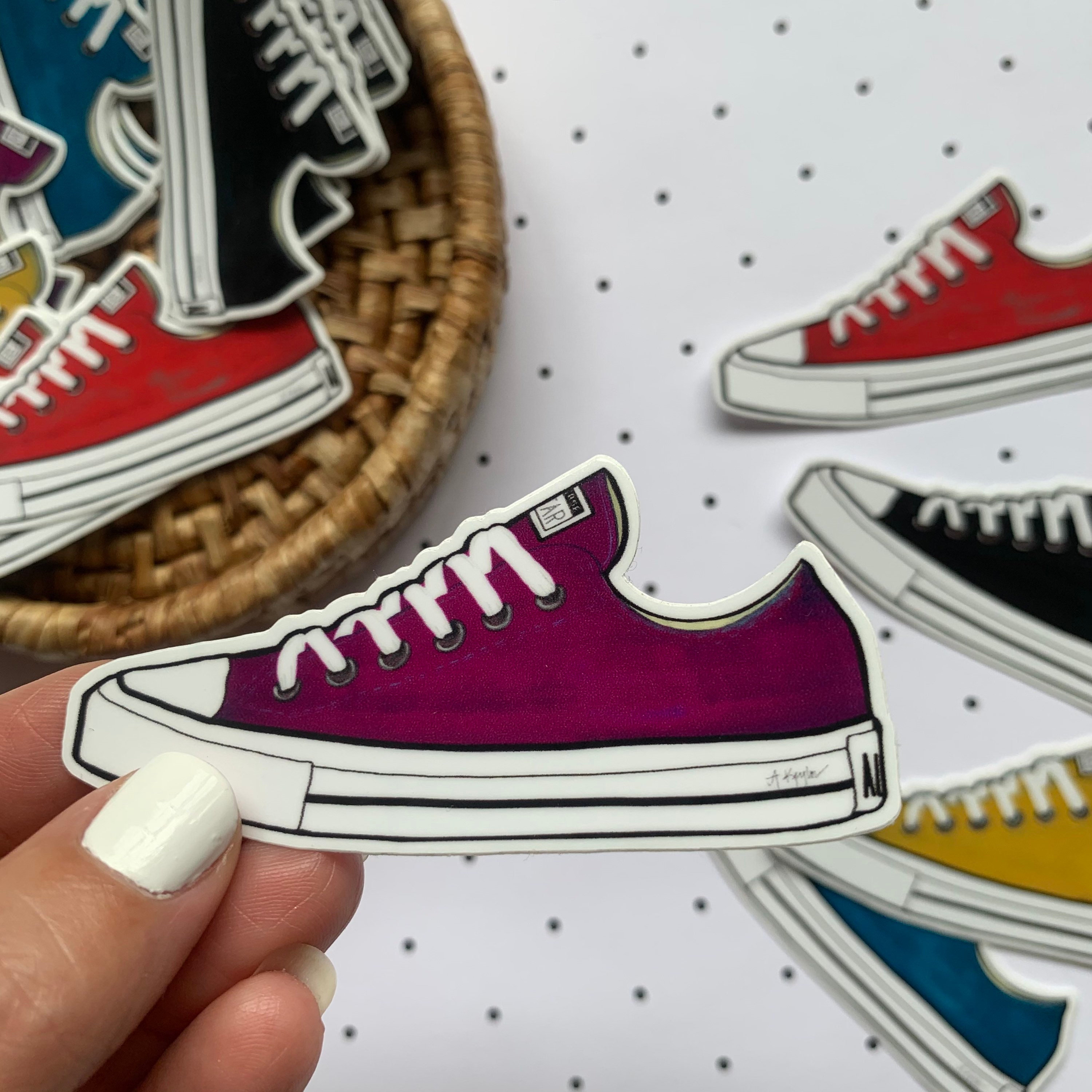 Convers Sticker Converse Sneaker Vinyl Sticker, 1.5x3 - Etsy