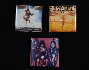 ACDC Testament Kiss Vintage Licensed Lapel Pin Button
