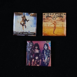 ACDC Testament Kiss Vintage Licensed Lapel Pin Button