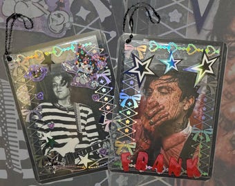 MCR My Chem Frank Iero Gerard Way Emo Scene Kawaii Photo Card Keychain Hand Made