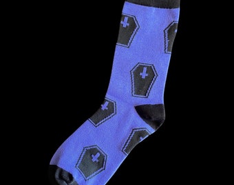 Purple Coffin 13 Socks