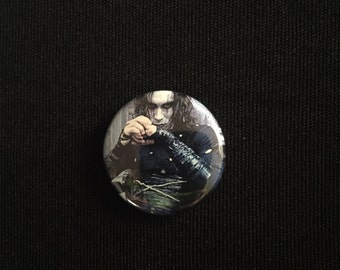 Handmade The Crow 1" Button Lapel Pin Pinback
