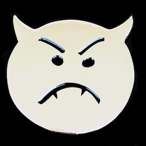 Zero enamel lapel pin