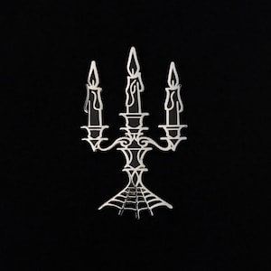 Candelabrum Handmade Hard Enamel Lapel Pin