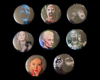 NEW HORROR Terrifier Pearl Buffy Chucky 1" Button Lapel Pin