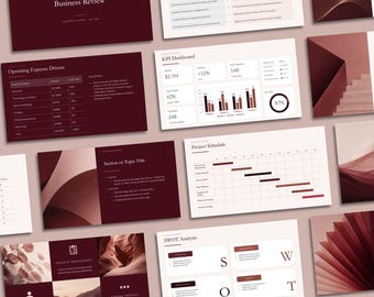 Executive Business Review PPT Template | QBR Strategy Deck