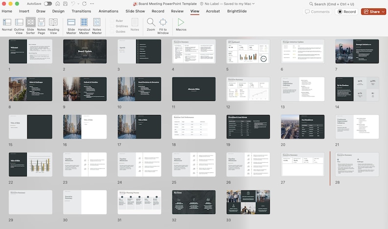 Board Meeting Presentation Template | Quarterly Corporate Report PPTX | Executive Slide Deck, Canva Investor Presentation image 5
