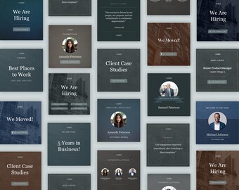 Vorlagen für soziale Medien im Unternehmen | Canva, PowerPoint, HR, Marketing-Beiträge