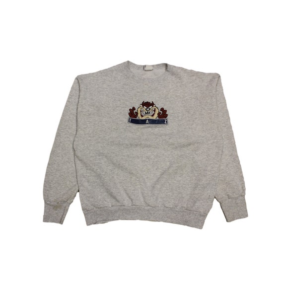 Vintage Embroidered Looney Tunes Taz Crewneck