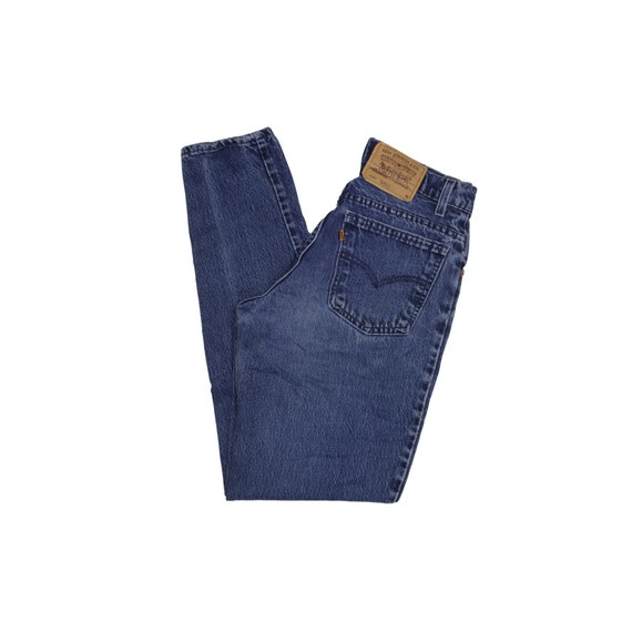 Vintage High Waisted Orange Tab Jeans