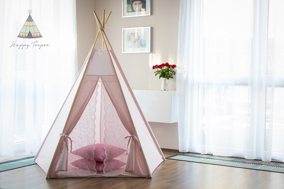 pink kids teepee
