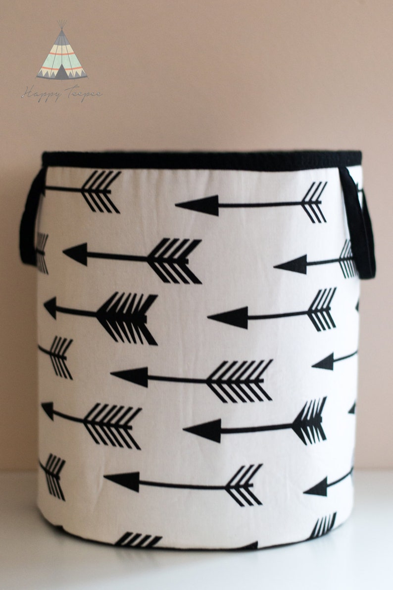 Toy Storage Nursery Fabric Basket Storage Bin Toy Basket Etsy