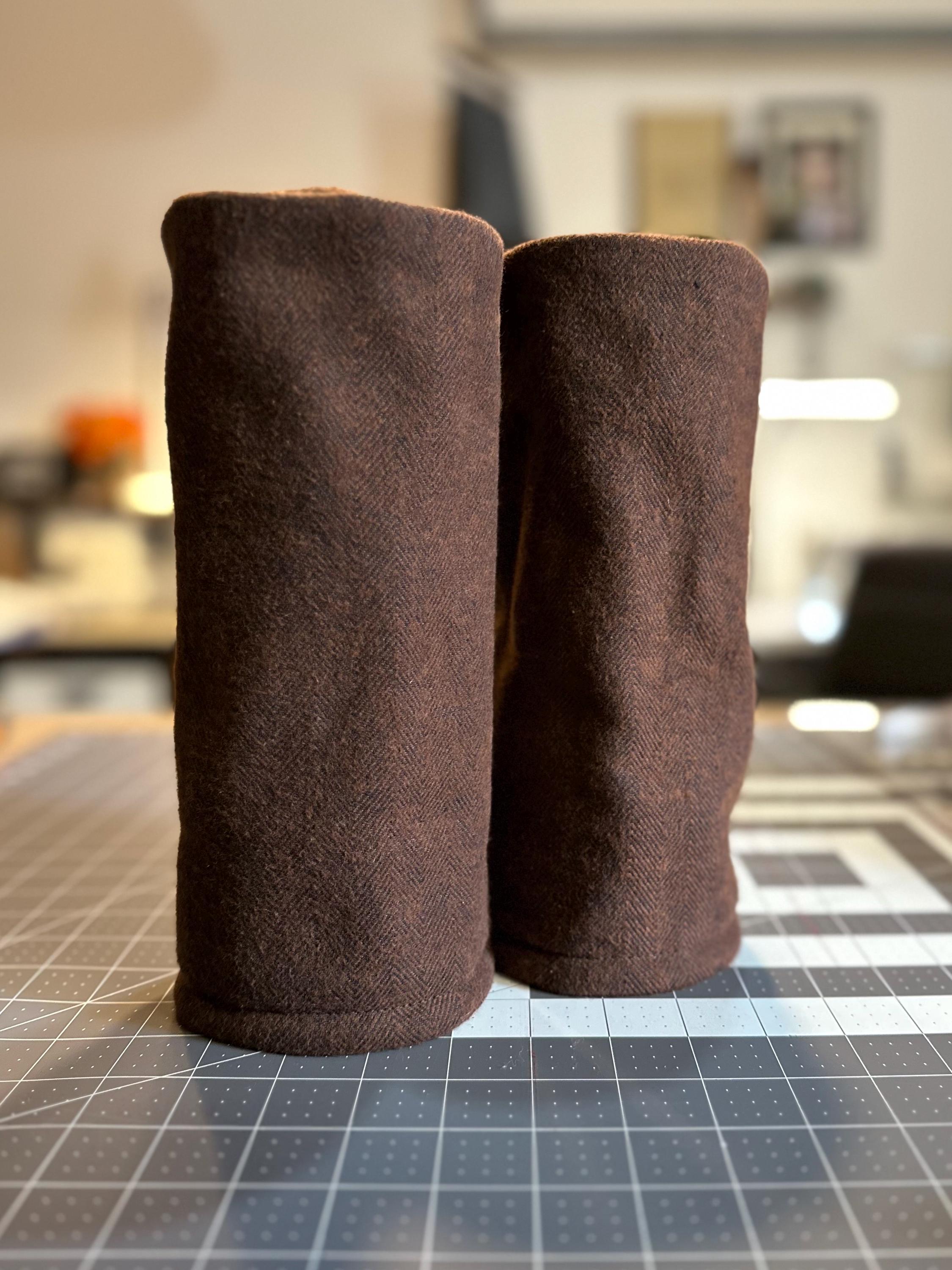 Brown Tweed Barrel Style Golf Headcover