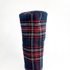 Golf Headcover Plaid Golf Headcover Classic Red White and Blue Tartan Barrel Headcover Golf Set