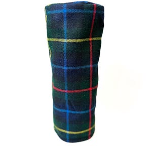 Golf Headcover, Barrel Style Golf Headcover, Clan Smith Tartan Golfclub Cover, Driver, Fairway Wood, Dogleg Hybrid, Plaid Headcover