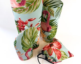 Handmade Tropical Barrel Golf Headcover: Driver, Fairway, Hybrid