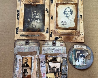 Vintage Tag Set | Eclectic | Scrapbooking | Ephemera | Journal | Memories | DIY | premade