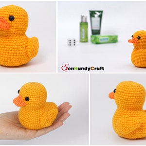 Stuffed rubber ducky Yellow rubber duck plushie Gift for bath ducks collector, baby shower gift, nursery decor image 10
