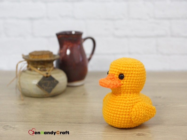 Stuffed rubber ducky Yellow rubber duck plushie Gift for bath ducks collector, baby shower gift, nursery decor image 8