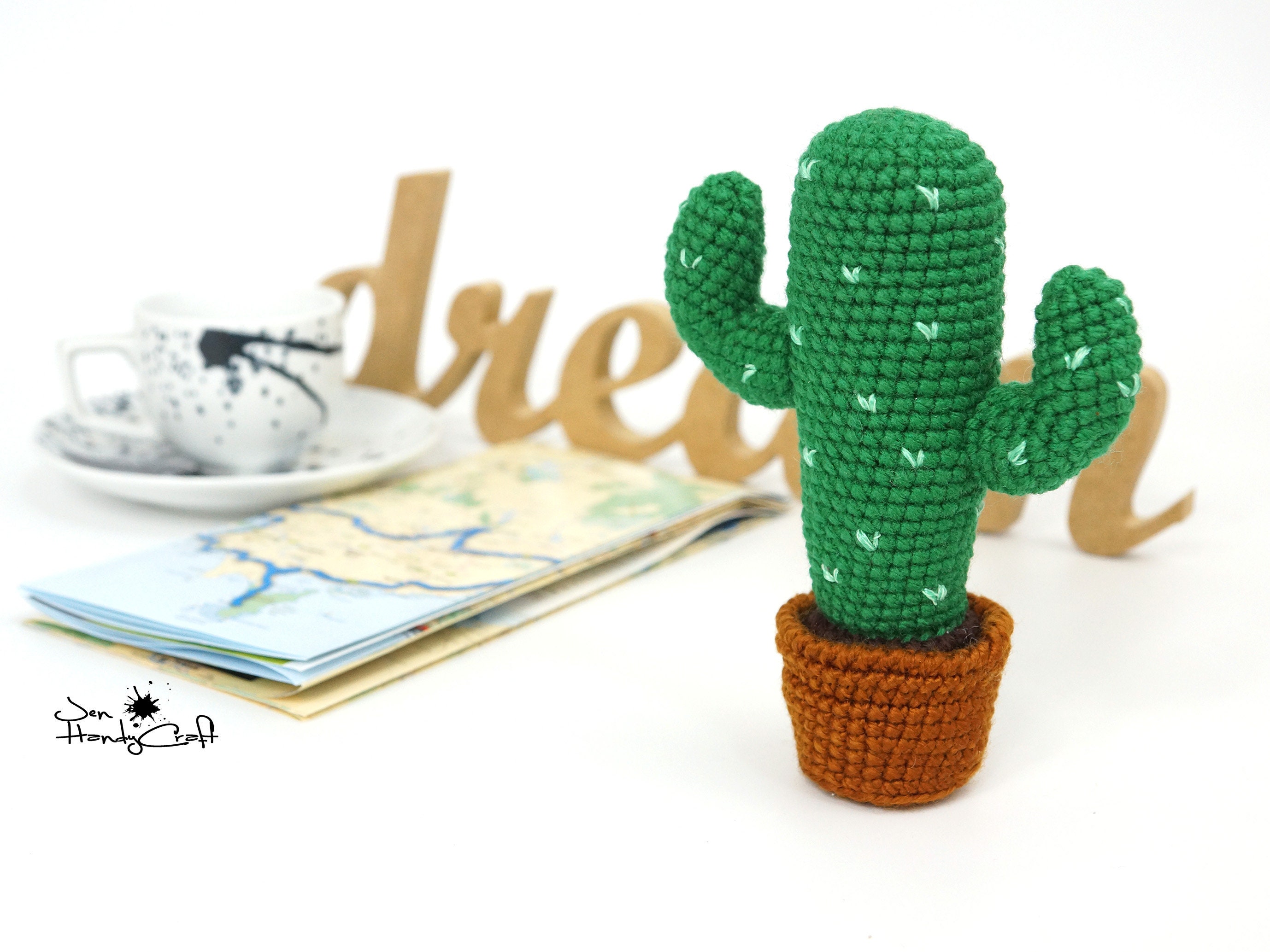 Cactus de saguaro en maceta de imitación Planta artificial | Etsy