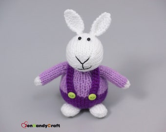 White rabbit plushie - Easter bunny rabbit stuffed animal - Easter basket stuffer