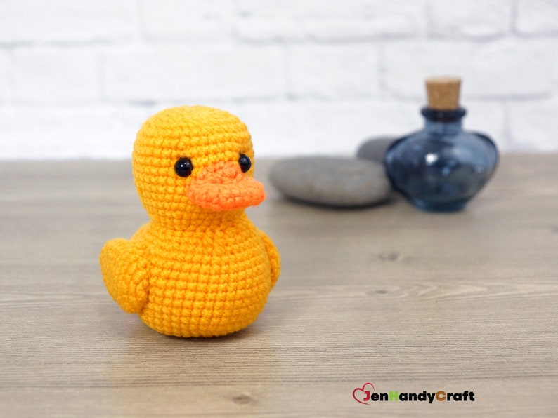 Stuffed rubber ducky Yellow rubber duck plushie Gift for bath ducks collector, baby shower gift, nursery decor image 9