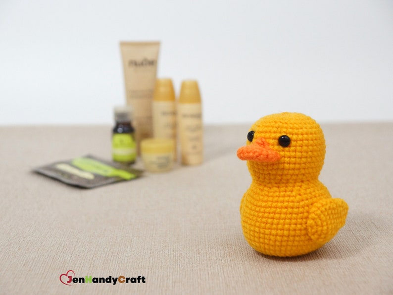Stuffed rubber ducky Yellow rubber duck plushie Gift for bath ducks collector, baby shower gift, nursery decor image 7