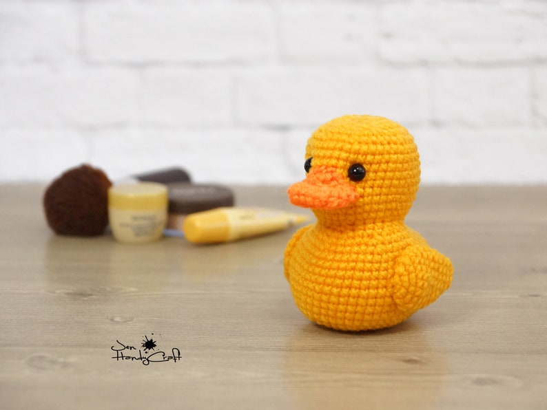 Stuffed rubber ducky Yellow rubber duck plushie Gift for bath ducks collector, baby shower gift, nursery decor image 4