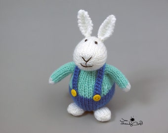 Bunny rabbit plushie - White rabbit stuffed animal - Easter bunny stuffed animal, Easter basket stuffer