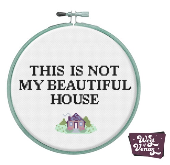 Pdf Pattern This Is Not My Beautiful House Talking Heads Etsy