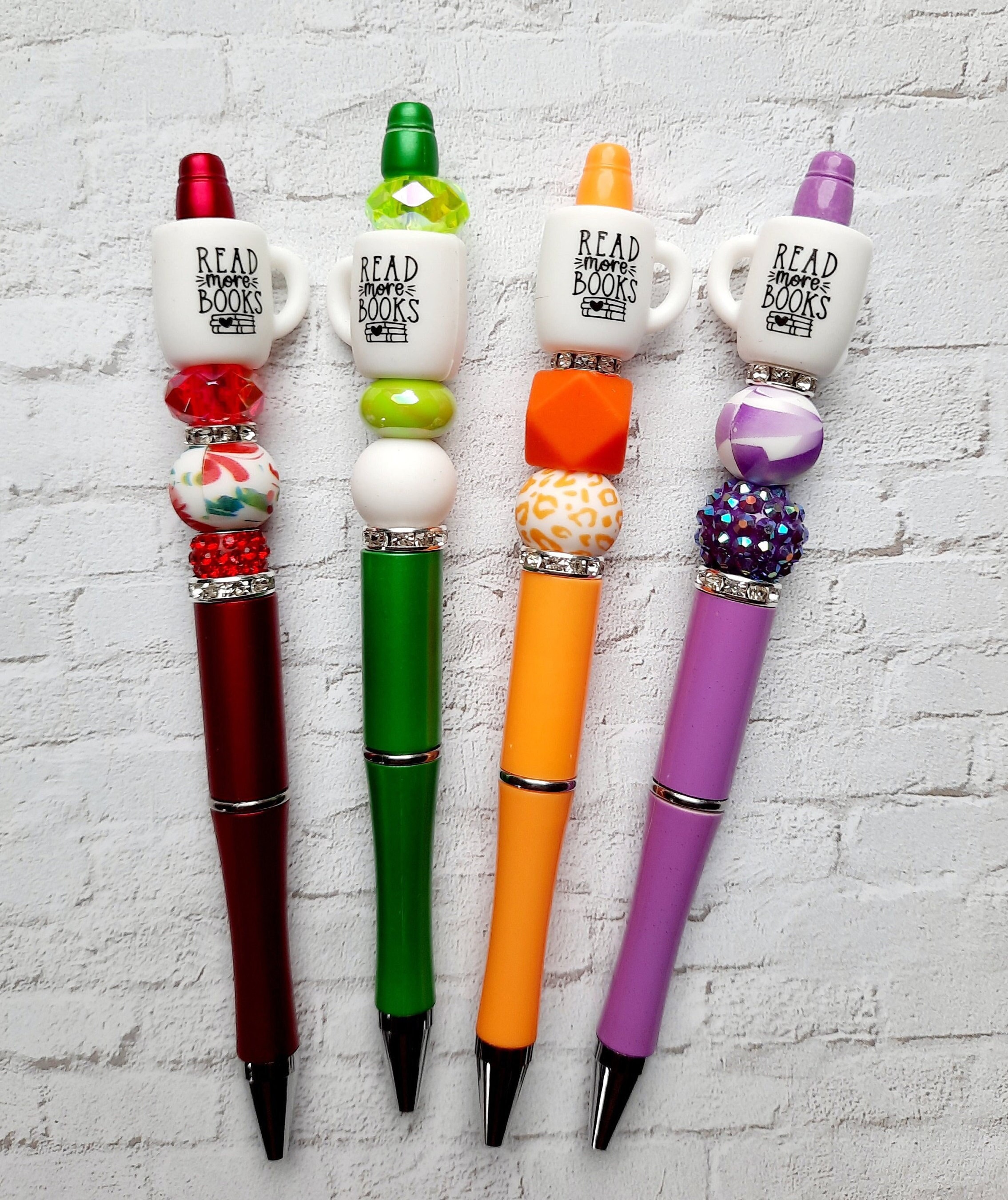 Beaded Pens With Charm Bling Pens Teacher Gift Mom Pens Character Pens  Novelty Pens Animal Pens Fun Pens Pens for Kids With Extra Refill Ink 