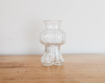 Rare Vintage Glass Vase by Sea Glasbruk of Sweden | Made in Sweden