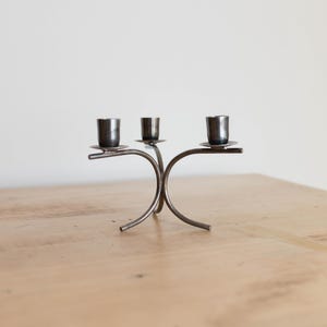 Candelabro vintage de Berg / Candelabro plateado de Berg Dinamarca / Candelabro danés vintage / Hecho en Dinamarca