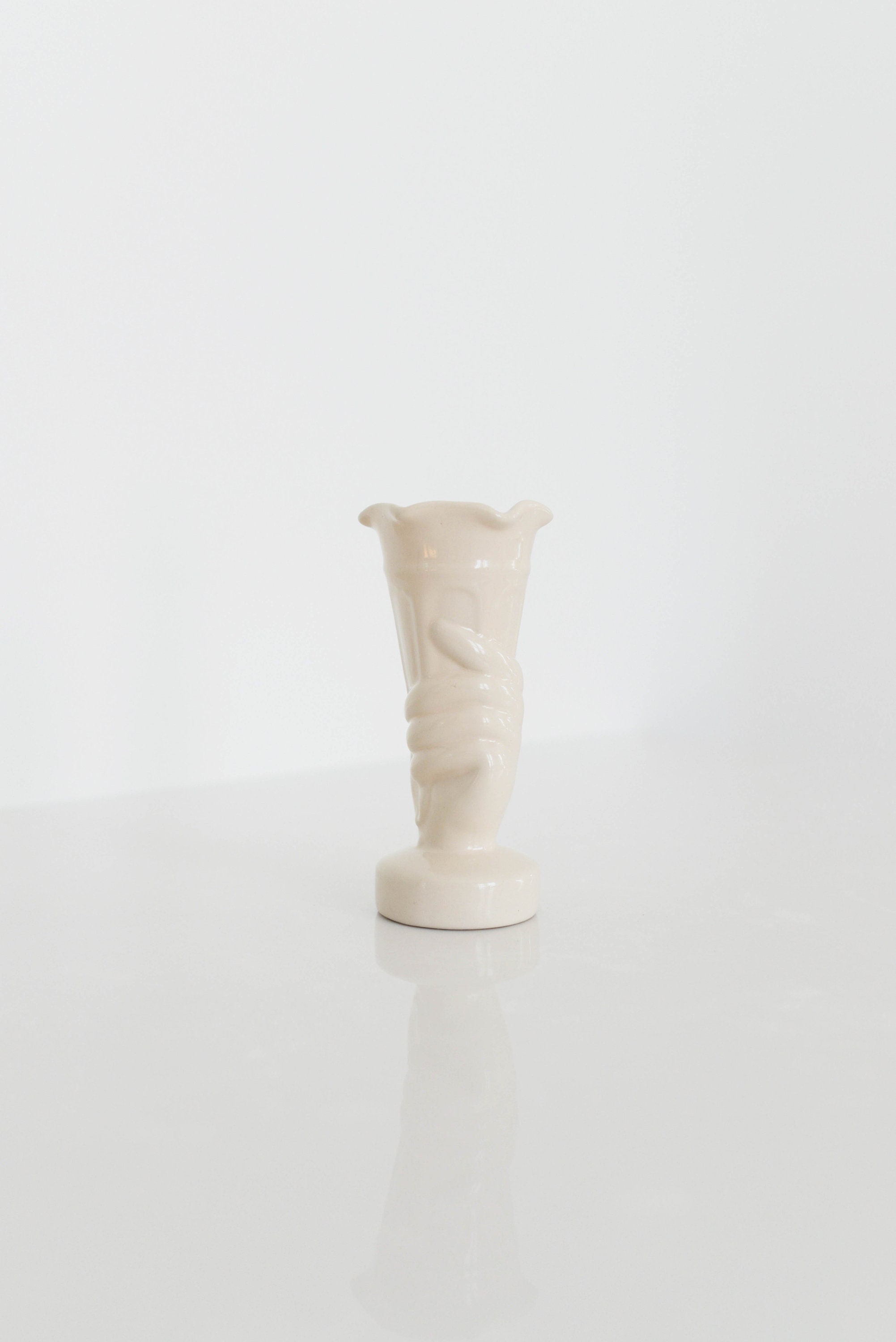 Vintage Ceramic Hand Vase Vintage Ceramic Bud Vase Floral Etsy