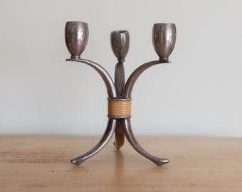 Vintage Silver Plated Rogers Bros. "Flair" Candlestick Holder