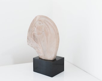 Vintage David Fisher Stargazer Bust Sculpture: Art Deco Woman Figure