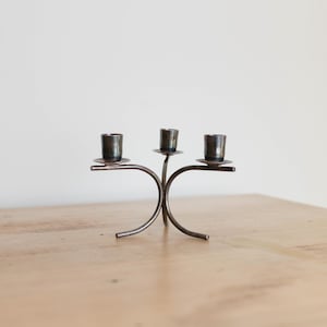 Candelabro vintage de Berg / Candelabro plateado de Berg Dinamarca / Candelabro danés vintage / Hecho en Dinamarca