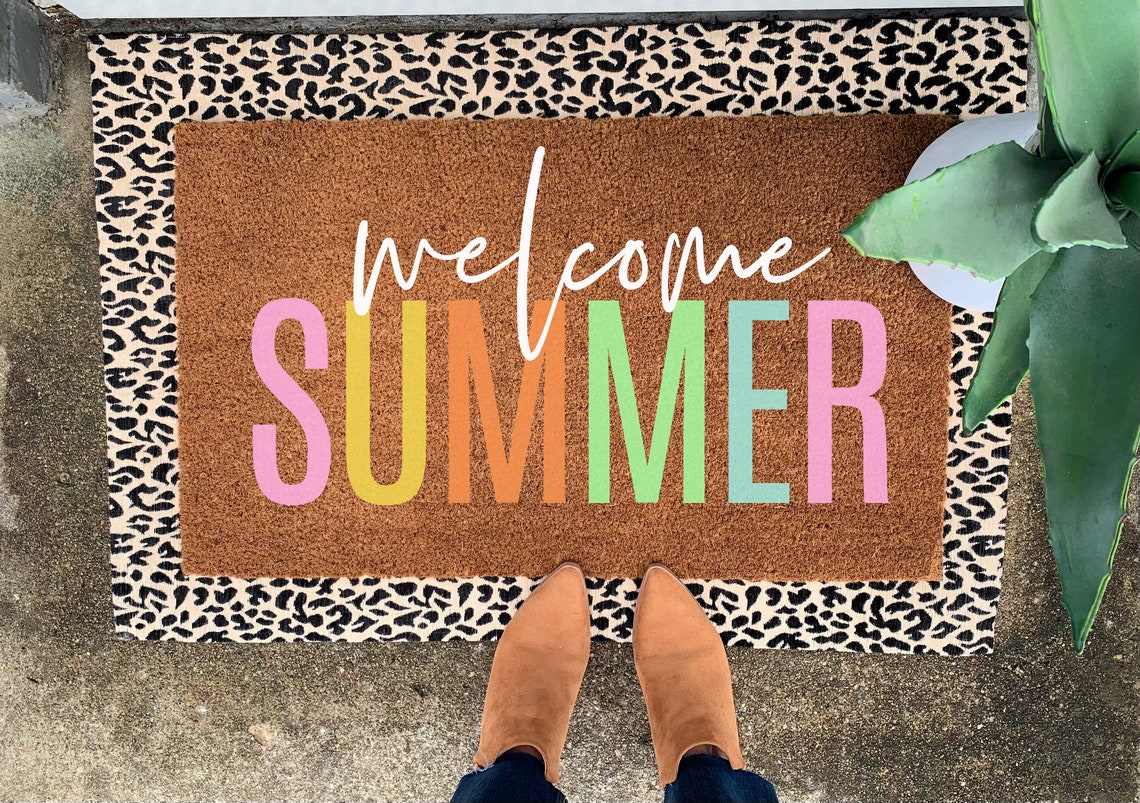 Summer Doormat Customized Doormat Personalized Etsy