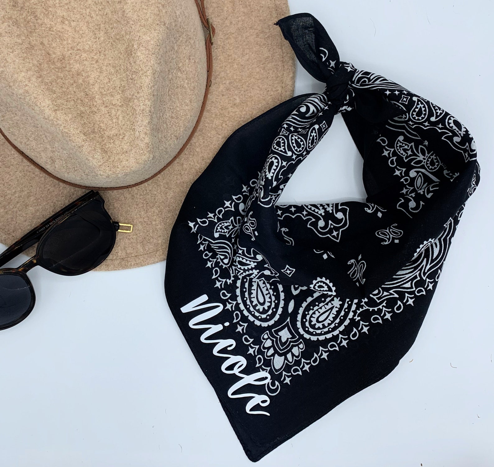 Custom Bandana Personalized Bandana Bandana Bride Bandana Etsy