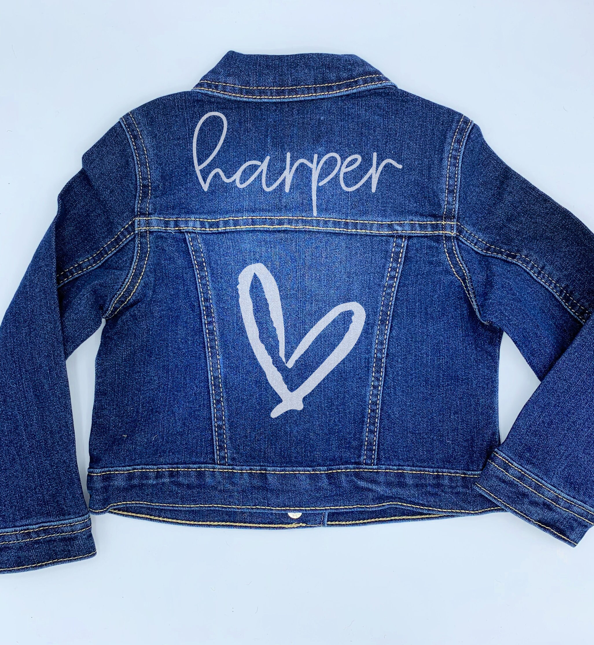 Custom Kids Denim Jacket Personalized Denim Jacket Custom Etsy